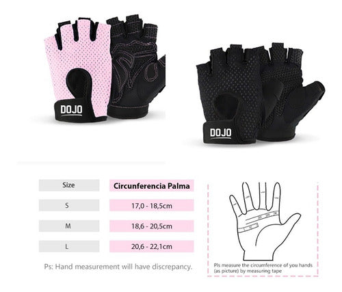 Dojo Pink Training Gloves for Weightlifting and Fitness 3