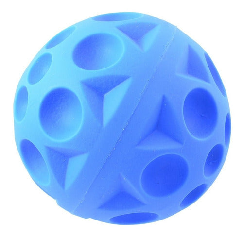 Brinquedo Bolinha Lunar Para Cães 10cm Cor Azul Líder Pet 0