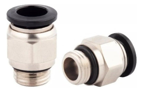 VPC Pneumatic Straight Connector Tube 16mm Thread 1/4 O'ring 0