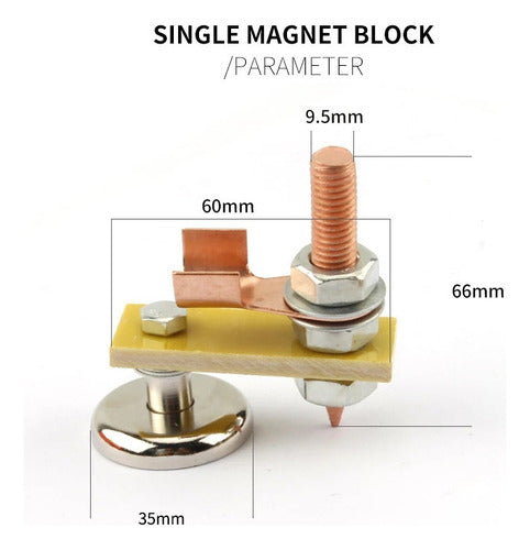 - Braçadeira Magnética Forte De Suporte De Solo Para 1