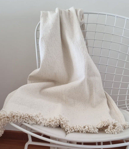 Rustic Fringed Bed Throw 100% Cotton 200 x 150 45