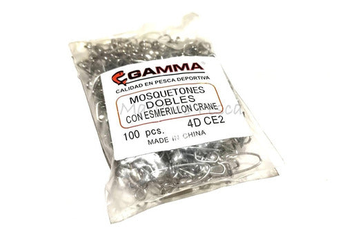 Gamma Mosquetones Dobles Con Esmerillon 4D Doble Traba Casting 0