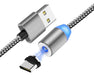 Magnetic Type C 360-Degree Rotating USB Cable with LED Light 5