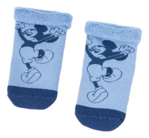 Disney Baby Original Mickey Mouse Soft Towel Baby Socks 0