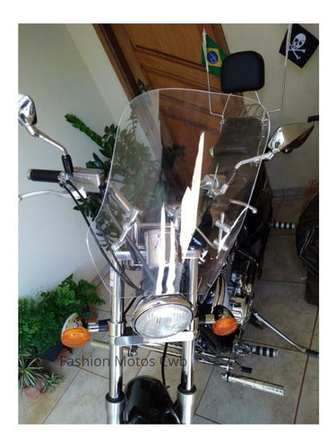 Bolha Para-brisa Pequeno Honda Shadow 600 Todas - Cristal 4