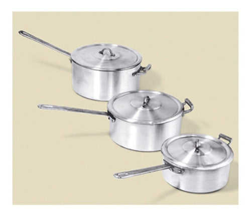 Aluminio D&E Gastronomic Casserole with Handle and Lid N20 3 Liters 3