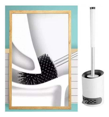 Bathroom Toilet Brush Silicone Accessory 1