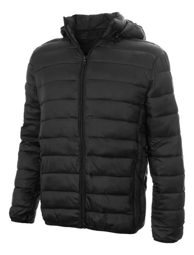 Edge Campera Invierno Cuello Guantes Termico Liviano Abrigo Combo 1