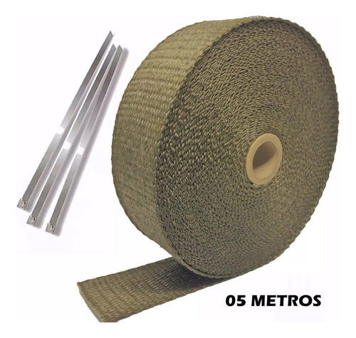 Fita Térmica Escapamento Termotape Titanium 5 Metros E 3 Zip 0