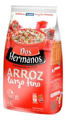 Pack of 10 Dos Hermanos Long Grain Fine Rice 500g 0