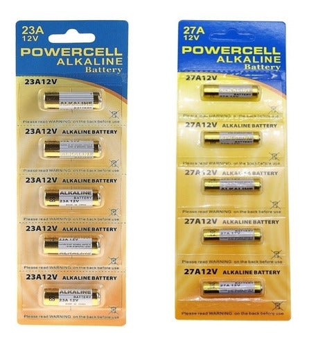 LNTCS A23 A27 12V Alkaline Battery Blister Pack of 5 Units 1