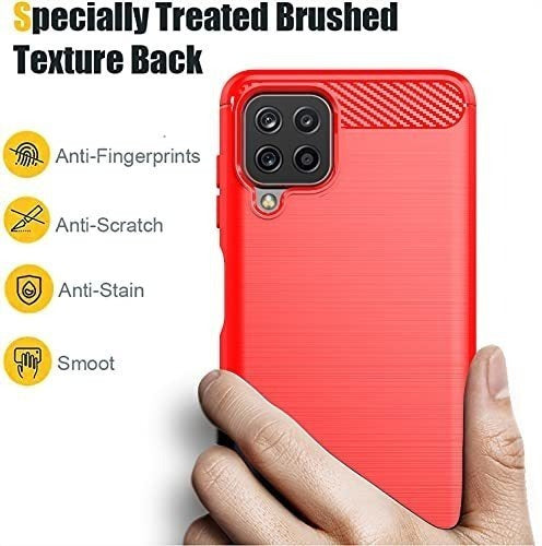 Funda Resistente Tpu Para Samsung A22 Rojo 1