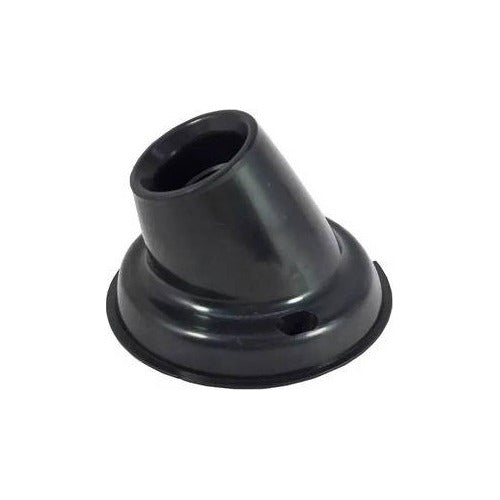 Pack of 10 Black Curved E27 Lamp Holders with Common Thread 0