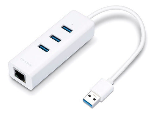 TP-Link UE330 USB to RJ45 Gigabit Network Adapter + USB 3.0 Hub 0