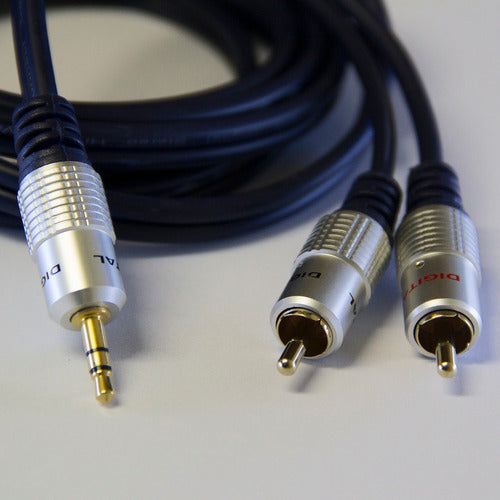 Puresonic Mini Plug Stereo to 2 RCA Cable 1.5m OFC - N10091 2