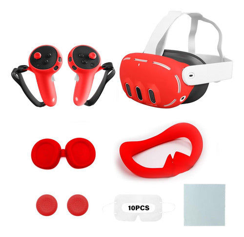 Megrez Vr Juego De Fundas De Silicona Compatible Con Quest 3 0