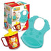 Silicone Bib + Baby Cup with Lid Bimbi 2 in 1 0