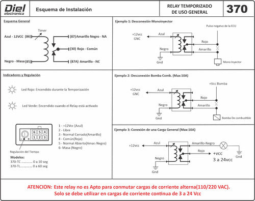 Relay Temporizado Gnc Y Uso General 3