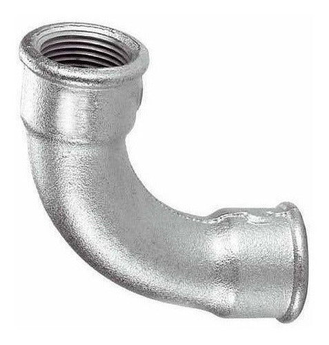 90° Galvanized Steel Elbow Joint 3/8 Inch 0