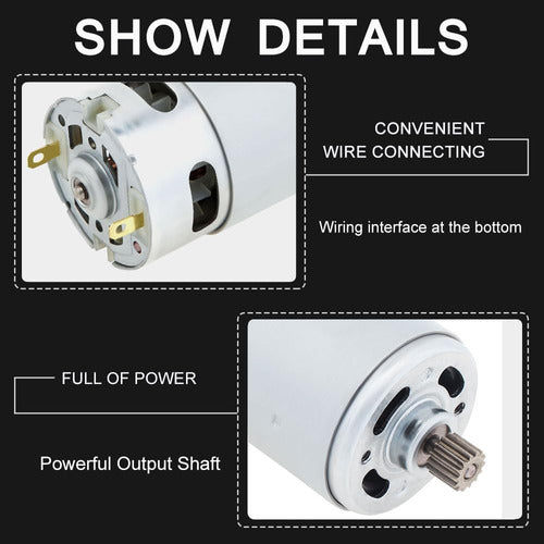 Chgimposs Rs550 Dc Motor 8.2mm 21 V, 29800 Rpm 4