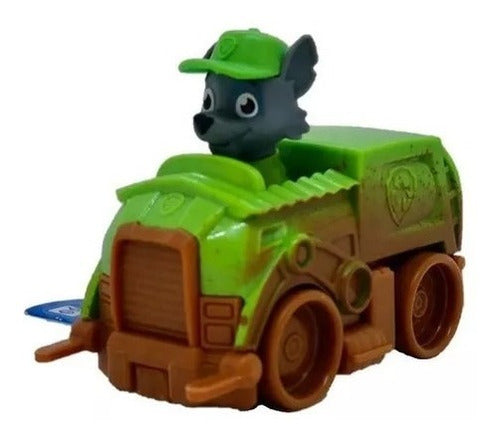 Paw Patrol Rescue Racers Mini Vehicle with Figure - Rocky 0