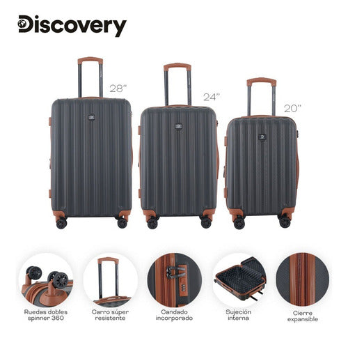 Medium 24-inch Expandable Hard Shell Suitcase with 4 360° Wheels and Built-in Lock - Elegant Design 19
