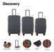 Medium 24-inch Expandable Hard Shell Suitcase with 4 360° Wheels and Built-in Lock - Elegant Design 19