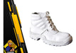 OMBÚ White Leather French Work Boot - Size 39 0