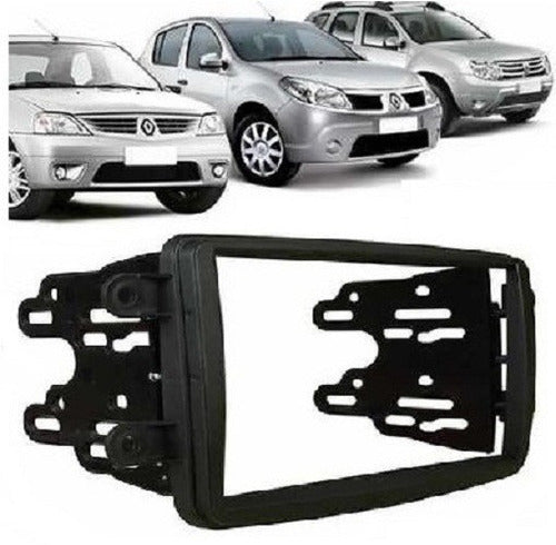 Renault Frente Adaptador 2 Din para Duster, Sandero, Logan, Kwid 1