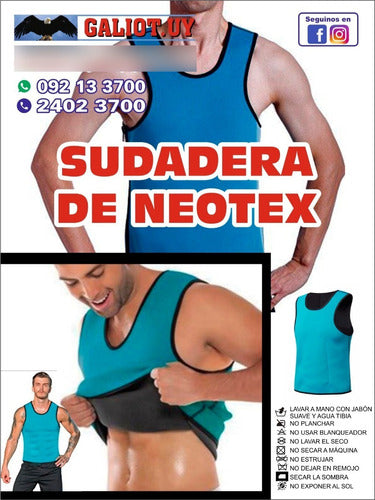 Musculosa Sudadera Reductora Neotex Azul Larga Talles: Xxxl 1