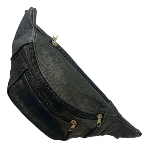 Krone Unisex 100% Leather Fanny Pack with Multiple Compartments on Sale 0