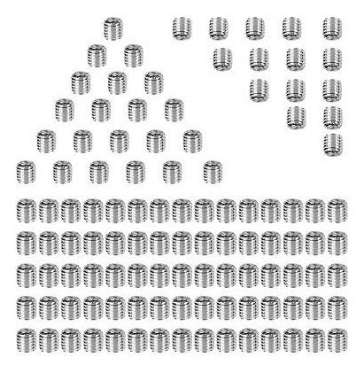 200pcs Mixed Stainless Steel Allen Head Socket Hexagon 3