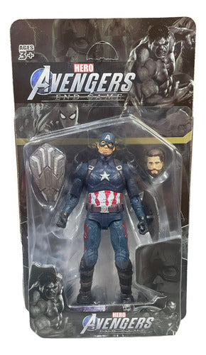 Muñeco Avengers Capitan America Coleccionables + Accesorio 0