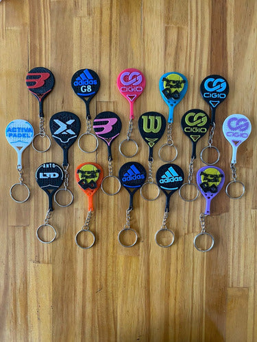 Personalized Paddle Palette 3D Logo Keychain x 50 7
