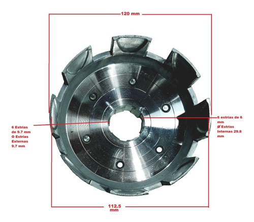 Canasta Embrague Motomel Skua 150 Yoyo Um 1