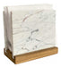 Italian Carrara Marble and Petiribi Wood Napkin Holder 1