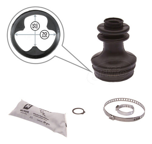 Renault Clio II Half Shaft Boot Kit - From Year 01 0