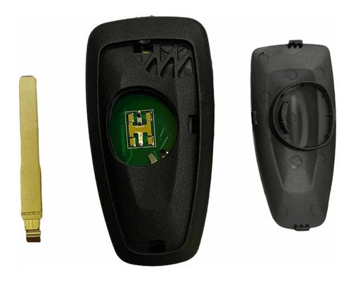 Complete 3-Button Flip Key Remote 433mhz HU101 4