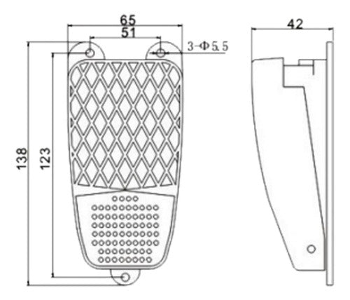 Interruptor Elétrico Tipo Pedal Jng Mdfs-2 1na+1nf Novo 3