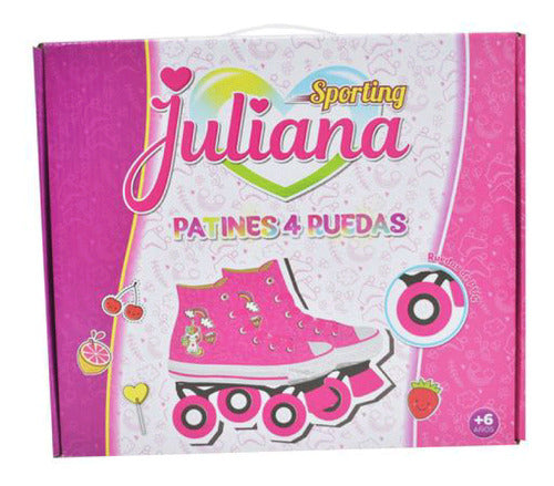 Juliana Sporting Skates Sneaker Style Four-Wheel Roller Skates 0