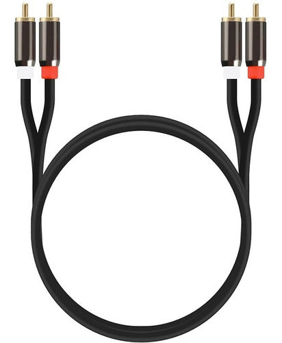 Vorago Premium Double RCA to Double RCA Stereo Cable 2 Meters 0