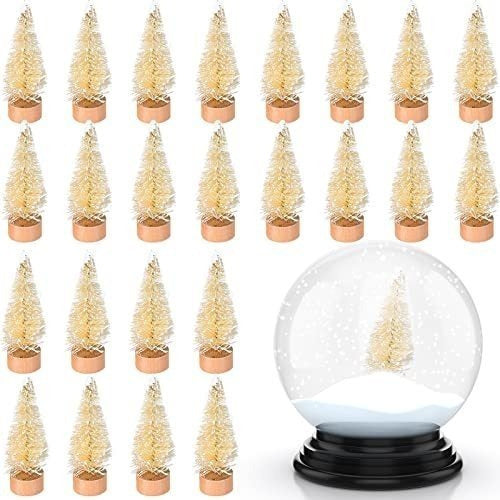 Sumind Miniature Christmas Trees 4.5cm x 24u Beige 0