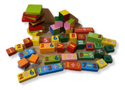 Semillita.uy Geometric Wooden Blocks (53) - Assorted Shapes 0