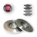 Kit Brake Discs and Pads Fiat Uno Sporting Attractive 0