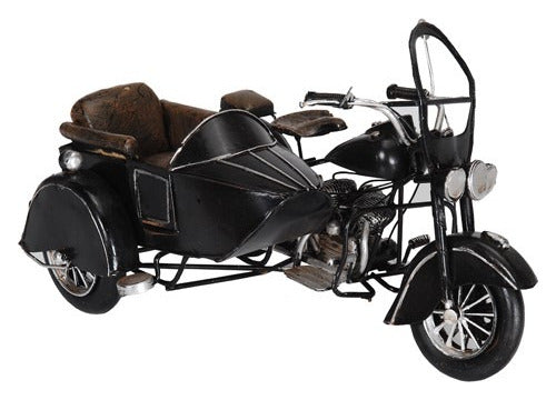 Le Bebot Vintage Antique Metal Sidecar Motorcycle With Special Gift Packaging 0