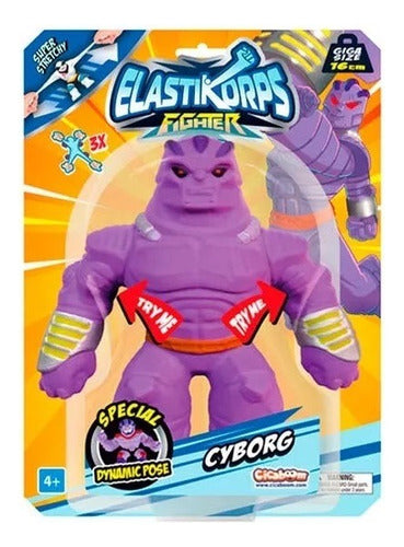 Cicaboom Muñeco Elastikorps Fighters Super Flexible Squishy 16cm 0