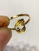 Luli 18k Gold Ring with Legit Blue Sapphire - Modern Design Sale 1