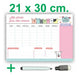 Magnetic Weekly Planner Whiteboard Organizer 21x30 with Marker and Eraser 20