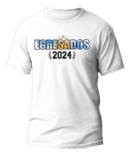 Imprimi Kits Plantillas Egresados 2024 Remeras Primaria Secundaria #06 0