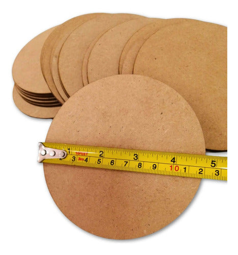 Dulceluna Lot of 20 MDF Discs 12 Cm 0